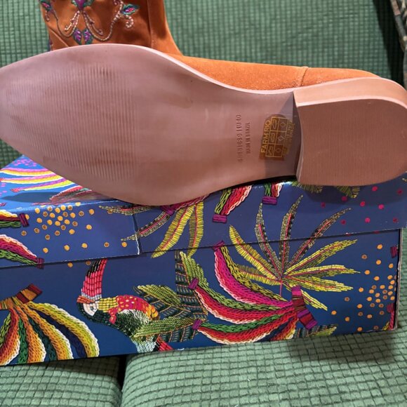 Farm Rio Caramel Boho Western Boot Rust  NEW - Picture 8 of 11